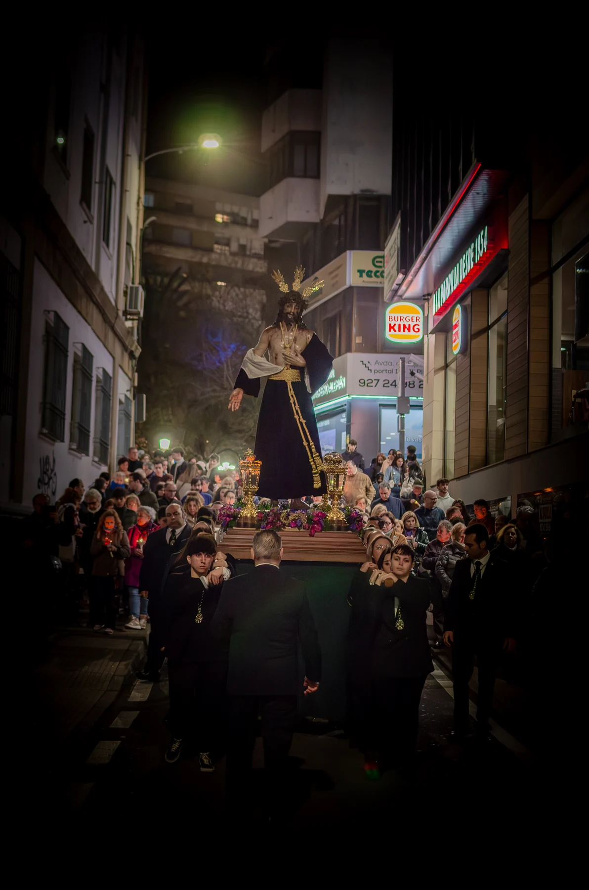 Nuestro Padre Jesús de la Lealtad Despojado durante el viacrucis por la feligresía